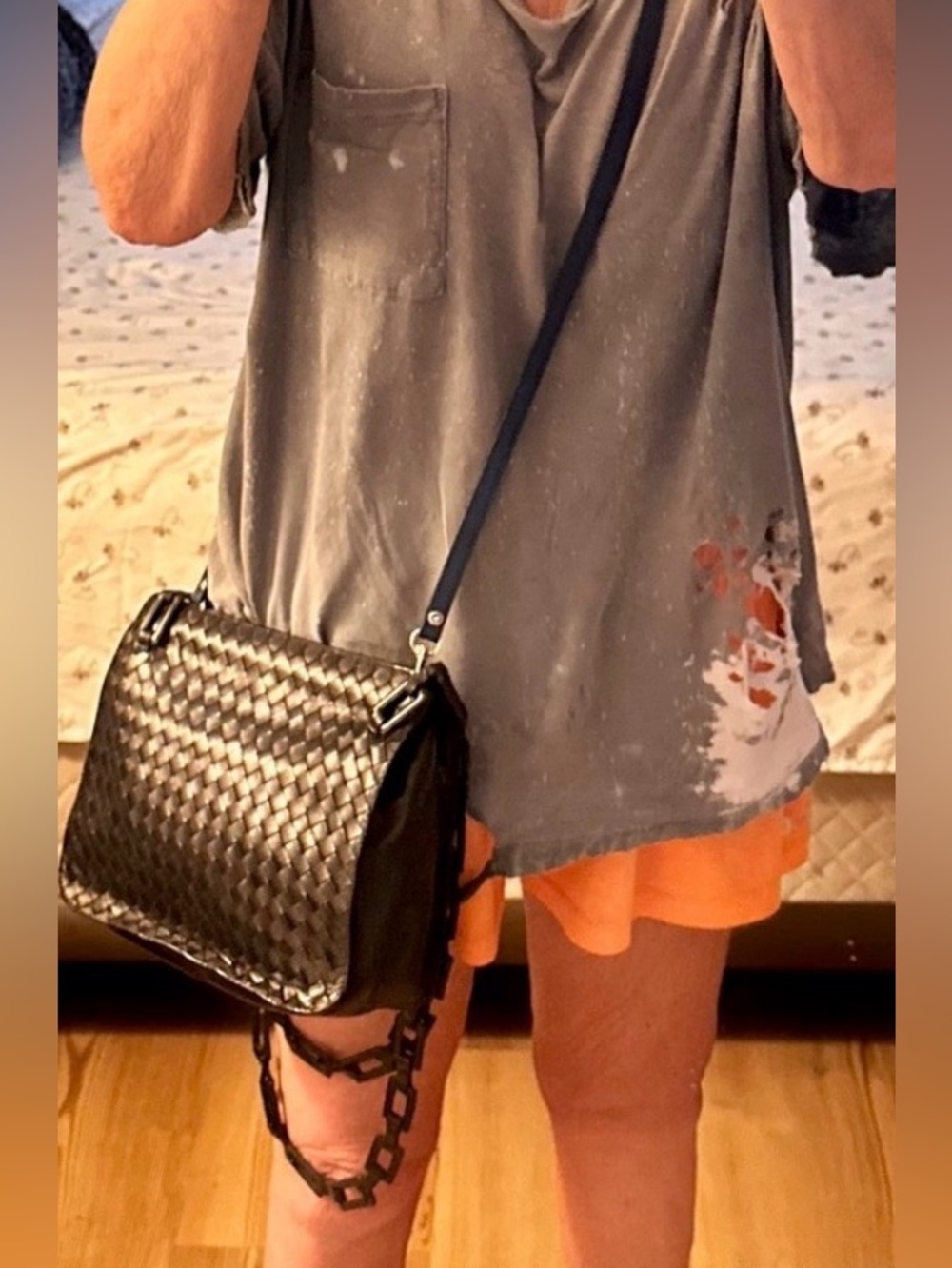 NWT Intrecciato Olympia Bag w leather link add listing - Picture 2 of 10